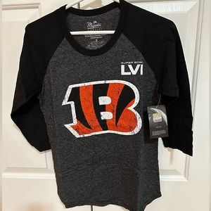 Cincinnati Bengals Joe Burrow #9 3/4 shirt